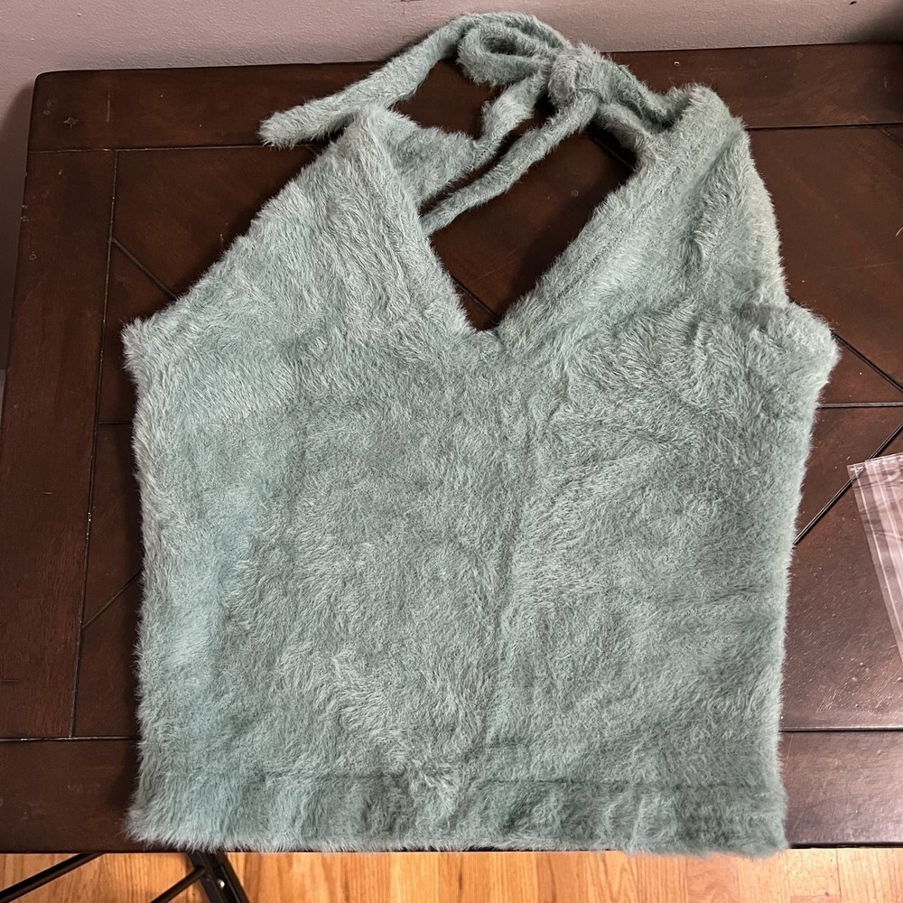 Gymshark x‎ Whitney Simmons Eyelash Knit Midi Halter Top Size XS